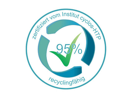 Recycling-Zertifikat in deutscher Sprache auf allfo Webseite