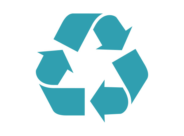 Recycling Logo auf allfo Webseite